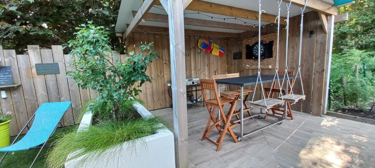 Chambre Chez L'Habitant Avec Spa Et Petit-Dejeuner En Lisiere De Foret Le Teich Exterior photo