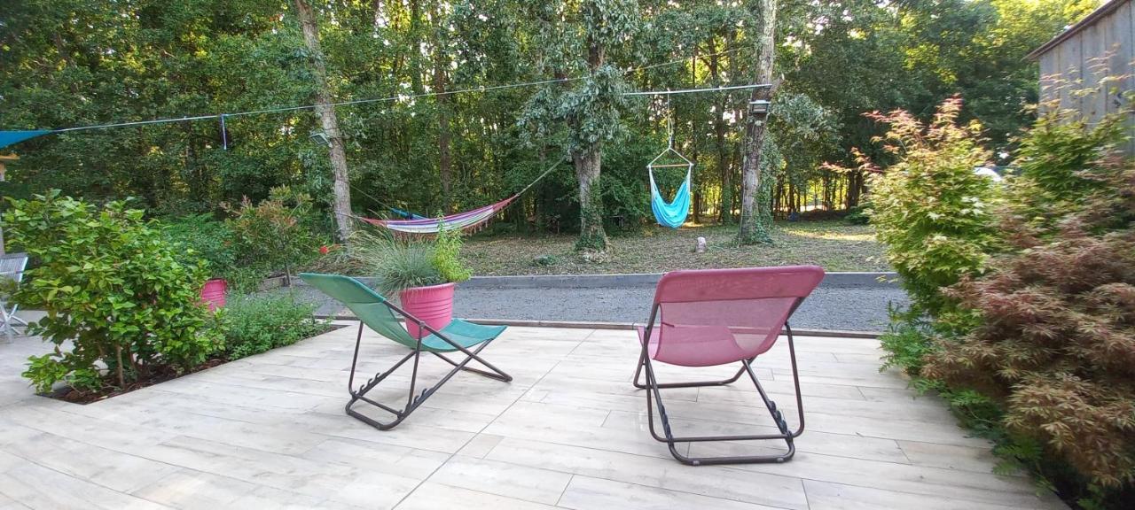 Chambre Chez L'Habitant Avec Spa Et Petit-Dejeuner En Lisiere De Foret Le Teich Exterior photo